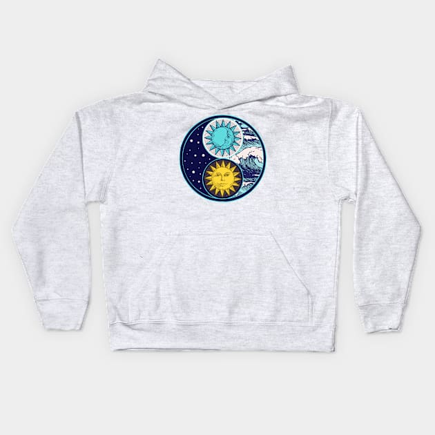 Yin Yang Universe Kids Hoodie by machmigo